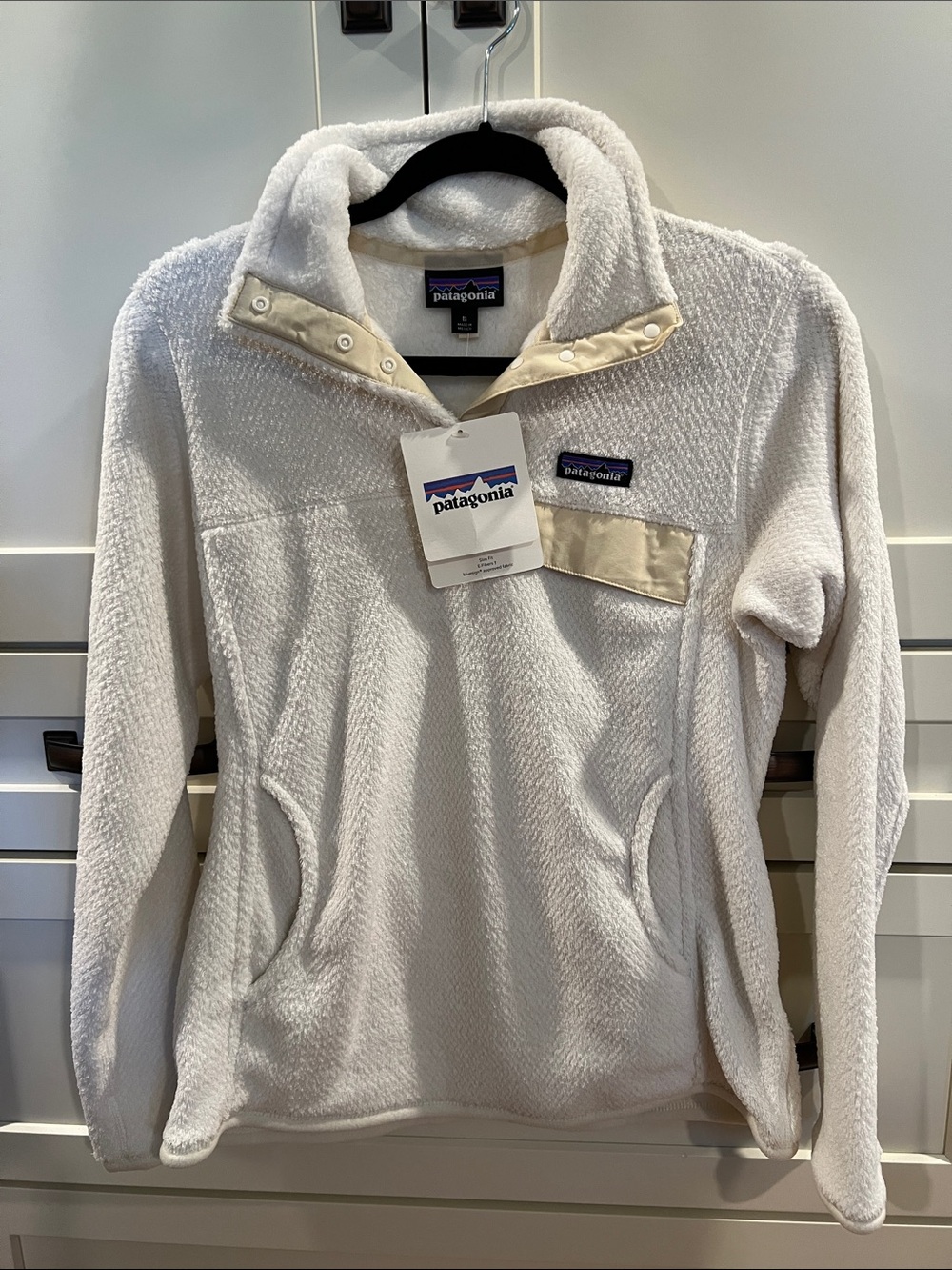 Patagonia Off-White Snap-T Fleece Pullover NWT